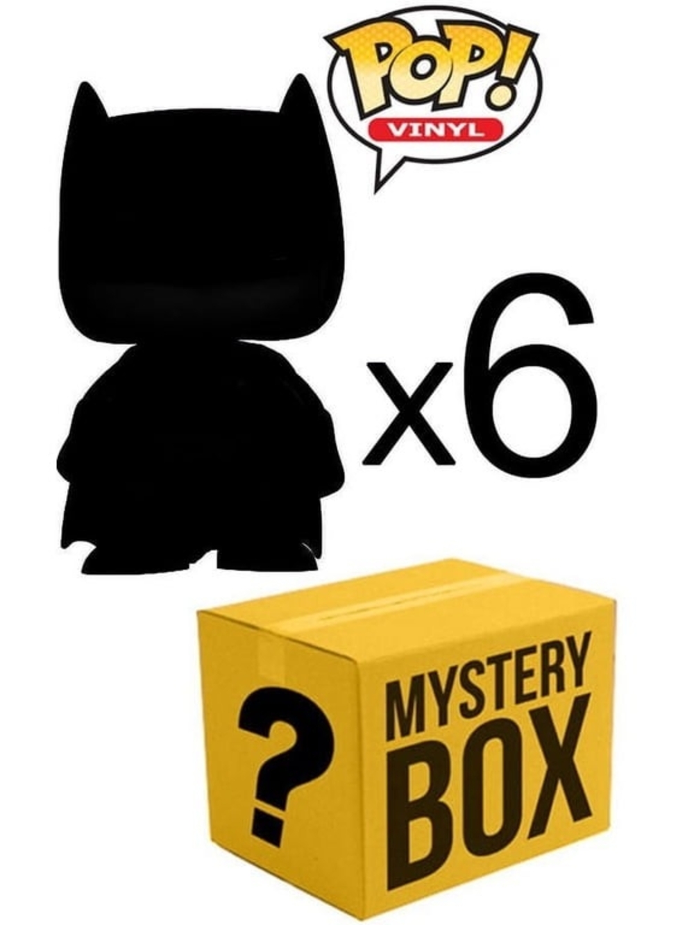 Funko Pop! Vinyl Mystery Box 6 Piece Bundle Collectible Limited Edition NWT